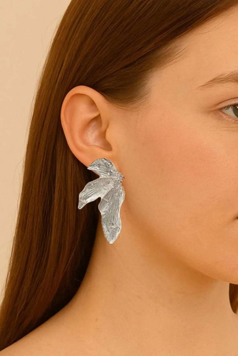 Heliophilia Silver Pendientes de Plata con Circonio, Talla única
